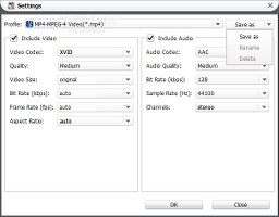 Configure audio and video settings
